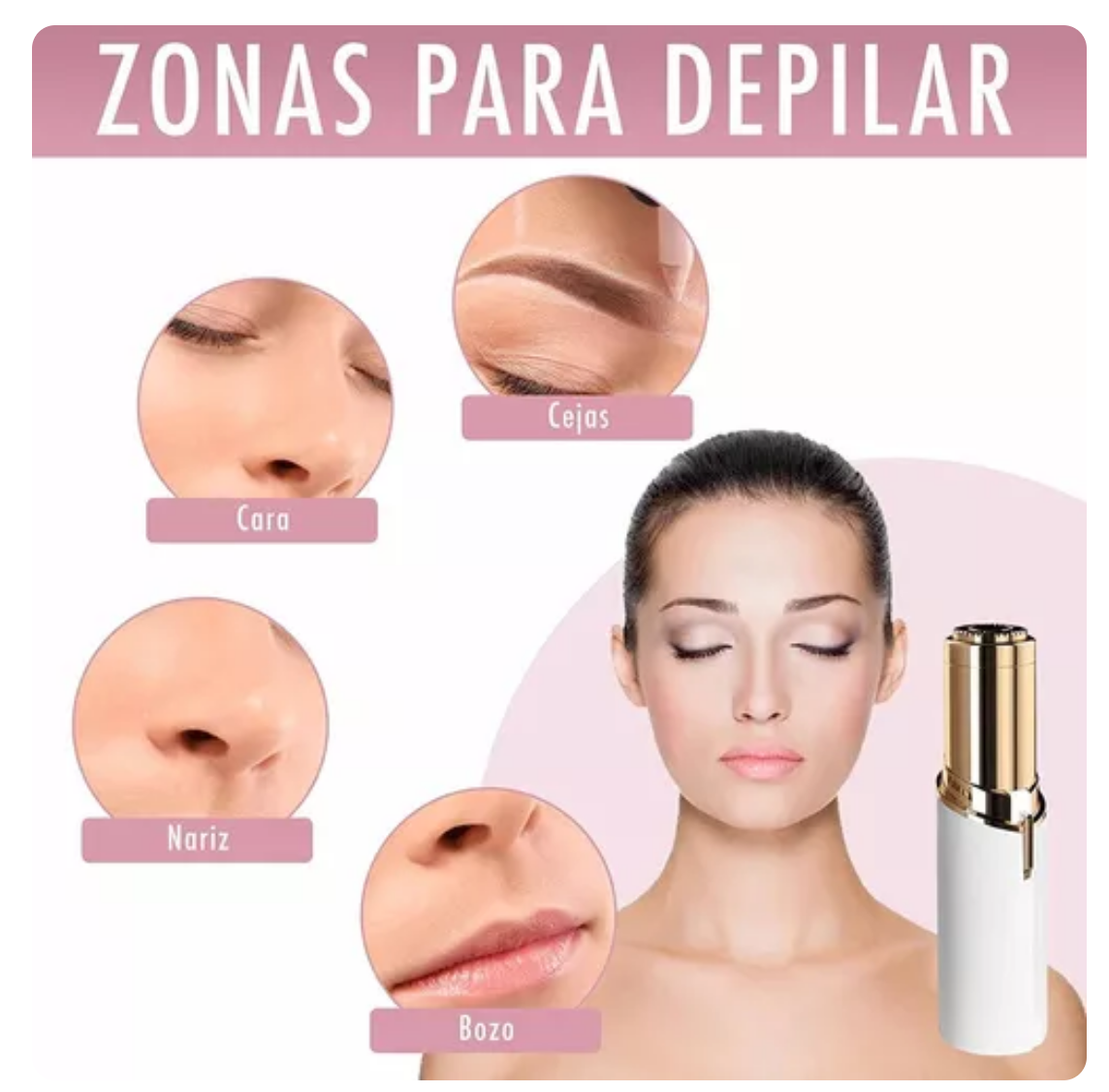 HairFree Pro 2in1 ™  depilador mujer facial portatil